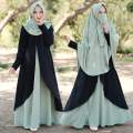 Introducing Exquisite Arabian Elegance: New Butterfly Design 3-Part Beautiful Gown Borka with Hijab for Muslim Women and Girls.