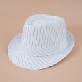 Linen Top Hat Jazz Hat Sun Hat Family Straw Hat Men and Women Visor Hat.