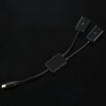 2X Type C OTG USB 3.1 Male to Dual 2.0 Female OTG Charge 2 Port HUB Cable Y Splitter.