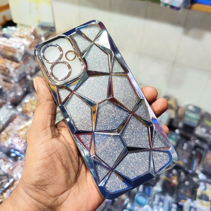 For Tecno Spark Go 2 / Tecno Pop 10 Glitter Diamond Magic Mask Series Protective Case Back Cover