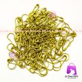 100 Pieces Golden Colour Metal Hijab Safety Pin ( Small Size )  For Women. 