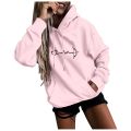 Hoodies Harajuku Women's Fashion Casual Fun Print Hooded Streetwear Sweatshirt Loose Sports Tops Pullover Sudadera Mujer Chemise.