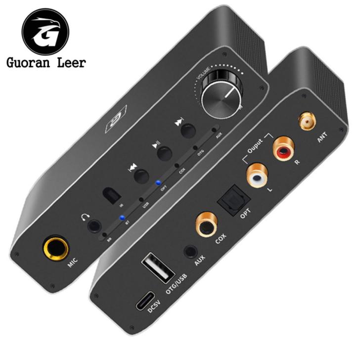 DAC310B Digital To Analog Audio Converter V5.3 Receiver Transmitter Coaxial Optical Bypass Aux Jack USB Multi-mode Input