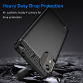 NOKIA C12 Pro Carbon Fiber Black Color Premium and Camera Protection Soft Mobile Back Cover for Nokia C12 Pro. 