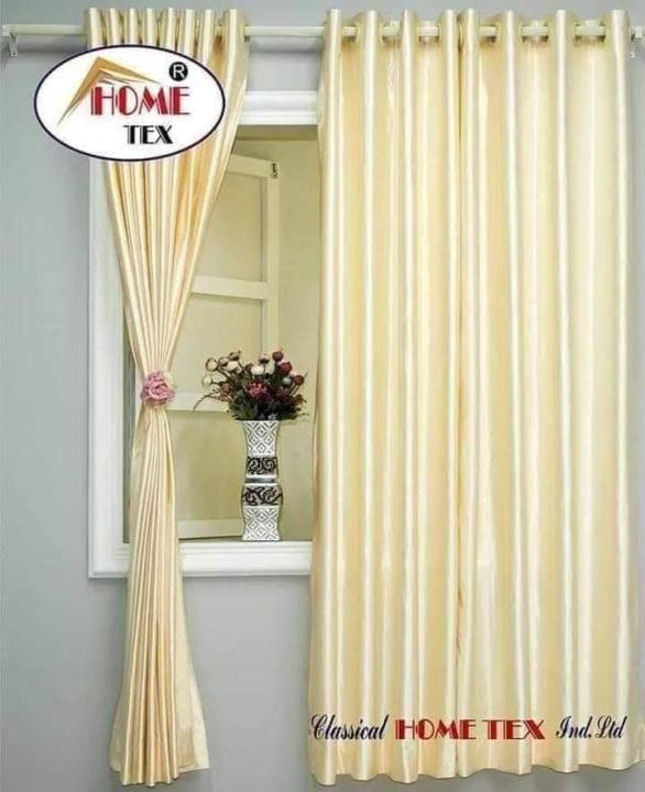 Synthetic curtain  Solid Colour - Blue,Red,Maroon,Cream,Chocolate.