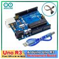 Arduino UNO R3 Atmega328P Development board for Arduino Robotics and DIY Projects USB Cable.