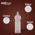 Manforce Condom Chocolate Flavoured Extra Dotted Condom - 3 Pcs in 1 Pack.