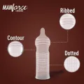 Manforce Condom Chocolate Flavoured Extra Dotted Condom - 3 Pcs in 1 Pack. 