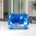 Hamster Carrier Cage Travel Cage Carry Case for Sugar Glider Small Pets Rats Blue.