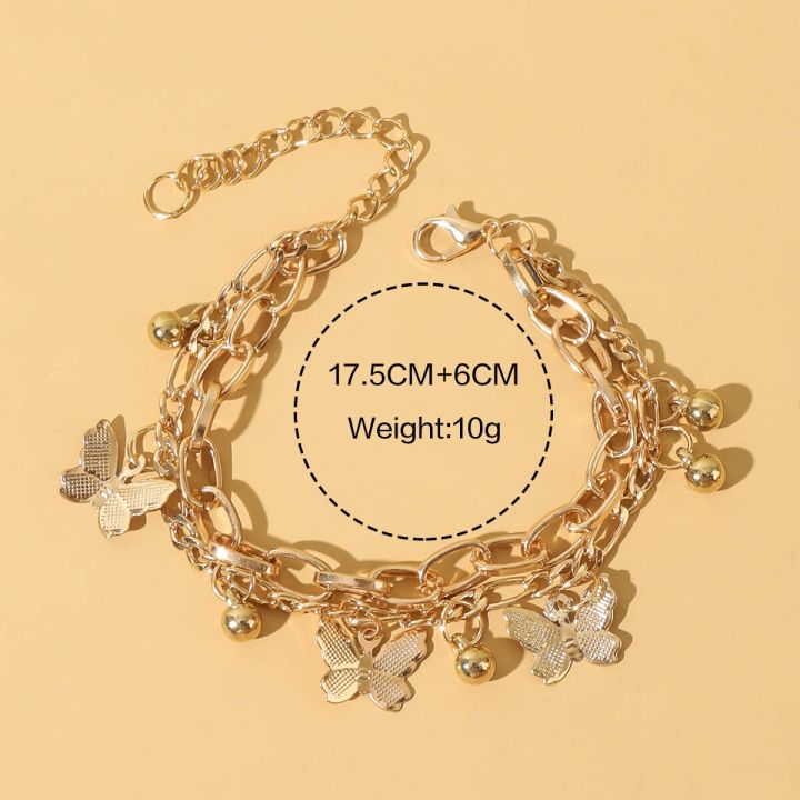 Butterfly%20Bracelet%20Woman%20Layered%20Girl%20Bracelets%20Tassel%20Fashion%20Clavicle%20Chain%20Lady%20Party%20Gold%20Color%20European%20Zinc%20Alloy%20Collare%20-%20Image%204