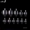 Monja 550Pcs/Box False Toe Nails Full Cover Foot Nail Tips Acrylic Clear Natural Fake Nails UV Gel Extension Manicure Tool. 