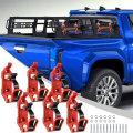 6 Piece Shovel Holder for Car Roof Rack Ax Holder Kit Roof Rack Car Accessories Red Metal for Truck Boat MilitaryEquipment and Tools. 