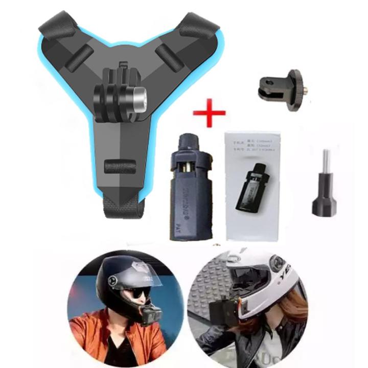Helmet Chin Mount Mobile Holder Full Setup Mobile & Camera Both Usable