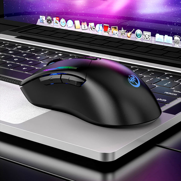 HXSJ%20Wired%20Gaming%20Mouse%203200DPI%20Ergonomic%20Mouse%204%20Adjustable%20DPI%20Levels%207%20Programmable%20Buttons%206-color%20Breathing%20Light%20Black%20-%20Image%207