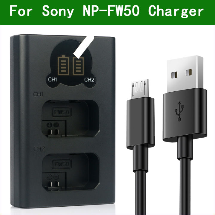 NP-F970 su NP-FW50 - Adattatore per batteria flash per Sony NEX5 NEX7 DSC-RX10 A7R A7S A7II A5000 A5100 A6000 A7SII Fotocamera DSLR Rig