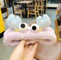 Korean version of the big-eyed crab tong headband, Internet celebrity face wash headband, headband, female funny and cute headband with tongs.