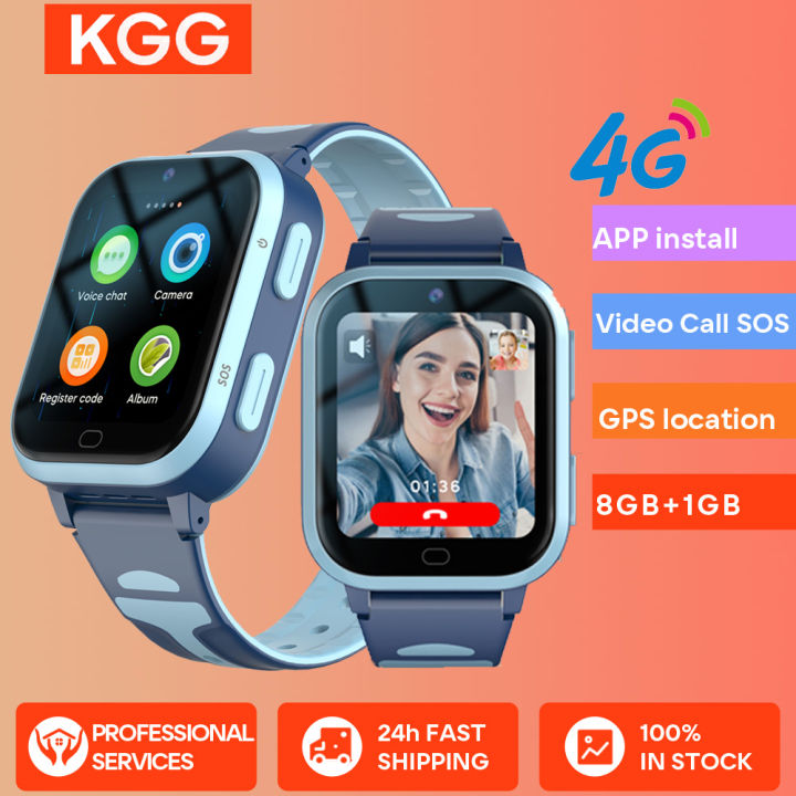 KGG 4G Kids Smart Watch ROM 8GB Video Call Phone Watch Call Back