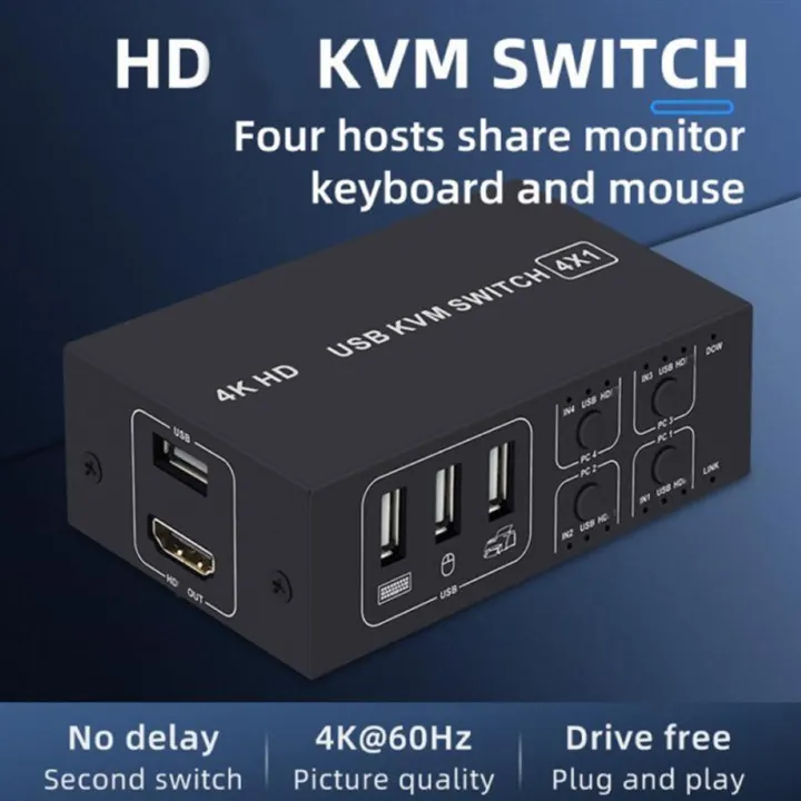 Multifunction%204K%20USB%20KVM%20Switch%20Box%204%20Ports%204K%20HDMI-%20USB%20KVM%20Switch%20Box%20Support%20PC%20Printer%20Wireless%20Keyboard%20Mouse%20Switcher-Style%202%20-%20Image%205