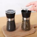 Stainless Steel Manual Mill Pepper/Salt/Spices Grinder Kitchen Supplies Spices Glass Storage Container Kitchen Gadgets Tools. 