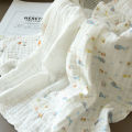 2YK face towel, 6 layers of gauze, washed cotton, towel, hand and face towel, non-fluorescent, infants and young children can be used.