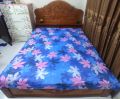 Cotton Fabric Multicolor Print 7 by 7.5 Feet King Size Bedsheet Set with Two Pillow Cover.