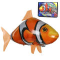 Inflatable Remote Control Shark Toys Air Swimming RC Animal Radio Fly Balloons Clown Fish Animals Novel Toy For Children Boys. 