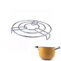 Stainless Steel kitchen Pot Stand Round Shape - 6.6 inch. 