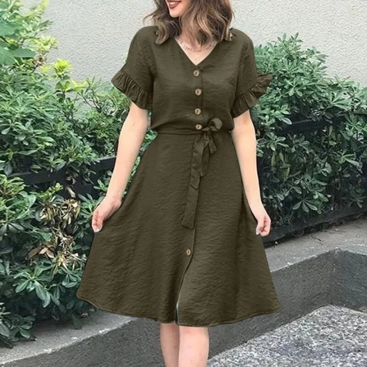 Family%20Picnic%20Short%20womens%20Sleeve%20Dress%20-%20Image%203