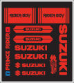 SUZUKI bike all sticker | bike modify sticker | Suzuki sticker | Bike full set Sticker- ( Waterproof & Premium quality) | customize sticker | custom sticker for bike..car modified sticker for bike.