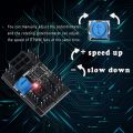 OUMERY 3-Pin 4-Pin Fan Adapter PWM PC Case Cooling Fan Hub 8-Way Splitter 12V Speed Controller with 6-Pin Power Port.