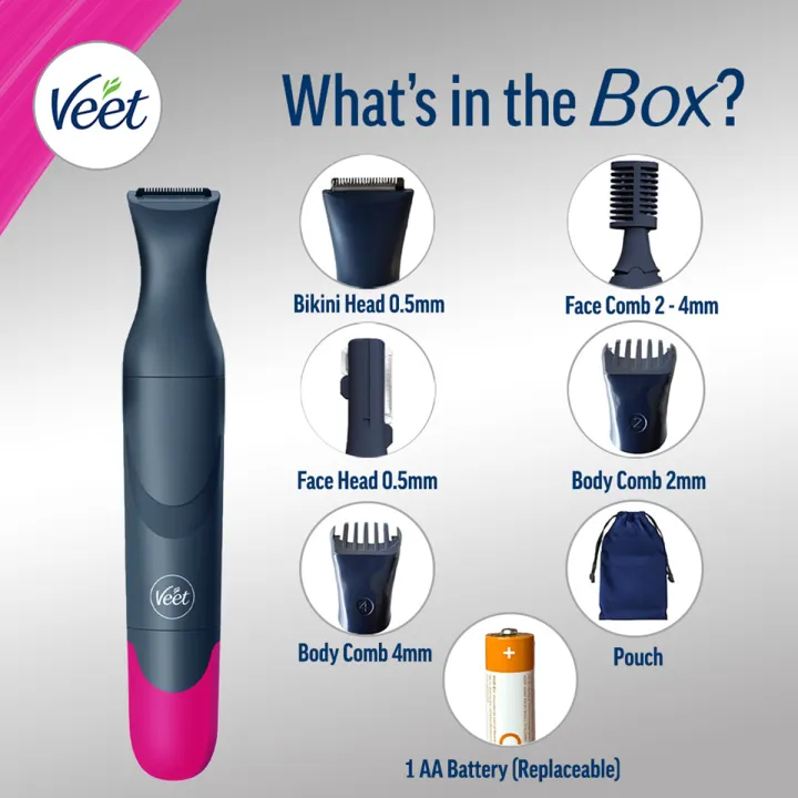 Veet%20Expert%20All-in-One%20Women's%20Trimmer%20Full%20Body,%20Bikini,%20Face%20&%20Eyebrow%20Grooming%20Trimmer%20Electric%20Shaver%20-%20Image%204