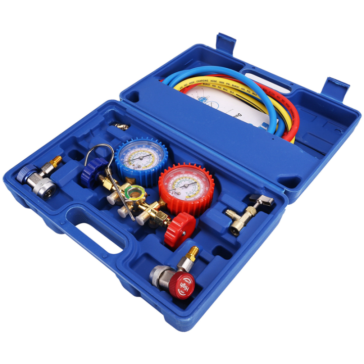 AC Gauges, AC Manifold Gauge Set For R134a R12 R502 Refrigerant, 3 Way Car Wi - View #12