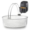 Air Fryer Basket,Steamer Basket,304 Stainless Steel Mesh Basket for Air Fryer,Air Fryer Accessory 8 Inch Basket. 