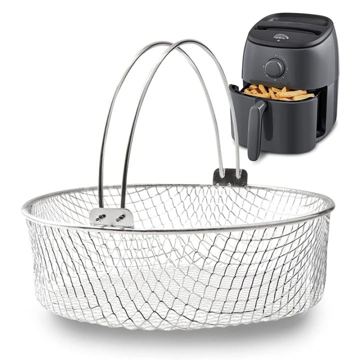 Air%20Fryer%20Basket,Steamer%20Basket,304%20Stainless%20Steel%20Mesh%20Basket%20for%20Air%20Fryer,Air%20Fryer%20Accessory%208%20Inch%20Basket%20-%20Image%204