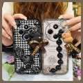 Anti-knock Waterproof Phone Case For Redmi A4 5G/14C 5G/Xiaomi Poco M7 5G Cartoon Back Cover soft case Bear bracelet.