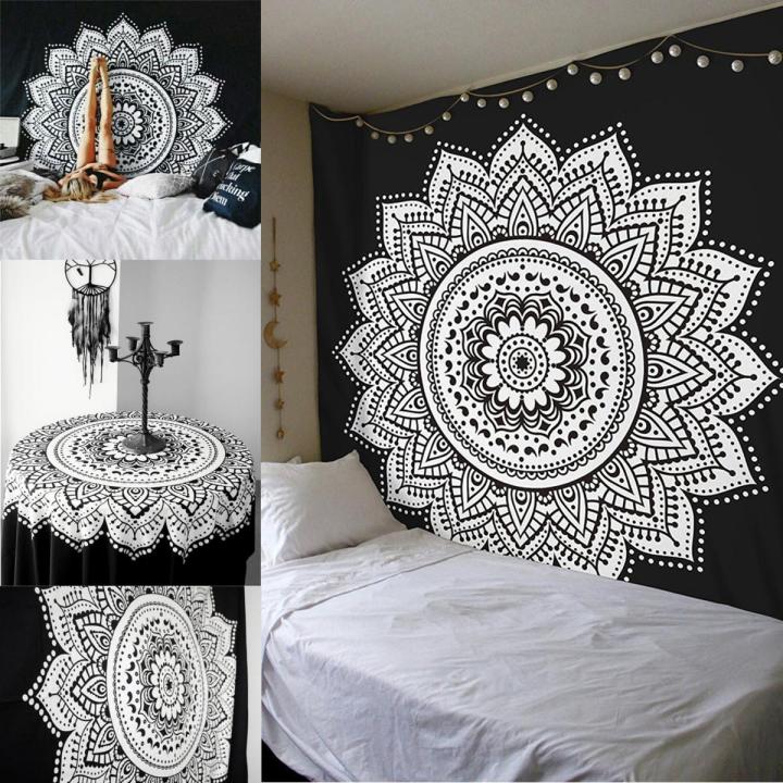 Common%20Indian%20Ethnic%20Mandala%20Wall%20Hanging%20Tapestry%20Bohemian%20Bedspread%20Mat%20Dorm%20Decor%20-%20Image%203