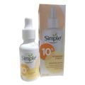 Simple Serum With 10% Vitamin C+E+F 30ml | For Youthful Glowing Skin & Instant Visible Results | For All Skin Types. 
