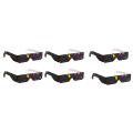 6 Pack Paper Solar Eclipse Glasses Eclipse Shade Safe Shades for Direct Sun Viewing.