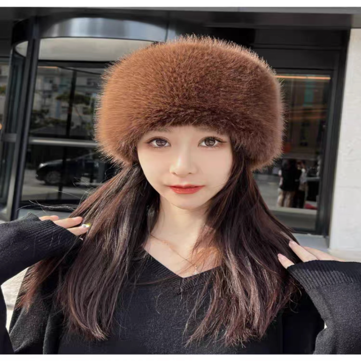 Insulated%20Hat%20Warm%20Round%20Top%20Faux%20Hat%20Thickened%20Flat%20Top%20Winter%20Hat%20for%20Winter%20Wear%20Outdoor%20Activities%20Cold%20Weather%20Skiing%20-%20Image%205