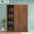Regal Laminated Board Chevron 3 Door Cupboard - Antique  CBH-145-1-1-20 992948. 