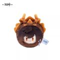 Anime Plush Doll Game Genshin Impact Cosplay Teyvat Zoo Theme Cartoon Round Toys Halloween Props Kids Gift Miko Thoma Fischl. 