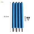 4Pcs Trampoline Poles Replacement Steel Pipe for Activity Jump Bed Lawn 52.5cm. 