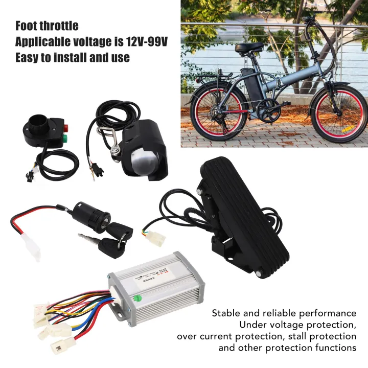 Controller%20Pedal%20Throttle%20Kit,%2024V%20800W%20Easy%20Installation%20Safe%20Protection%20Aluminium%20Alloy%20Electric%20Bike%20Brushed%20Controller%20Kit%20for%20Electric%20Scooter%20-%20Image%204