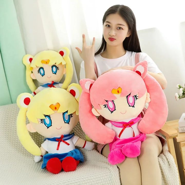 PP cotton Stuffed Doll Anime Sailor Moon Plush Toys Anime Goddess Girl Warrior Tsukino Usagi cartoon Doll for christmas gift