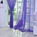 【Fashion】Solid Color Tulle Window Curtain Drape Sheer Scarf Valances. 