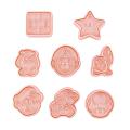 Cookie Stamper Eco-friendly 3D Cartoon Anime Press DIY Biscuit Cutter. 