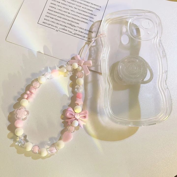 Korean%20Cute%20Charm%20Bear%20Love%20Heart%20Bowknot%20Phone%20Chains%20For%20Women%20Girls%20Jewelry%20Strap%20Pink%20Beaded%20Lanyard%20Hanging%20Cord%20Bracelet%20-%20Image%202