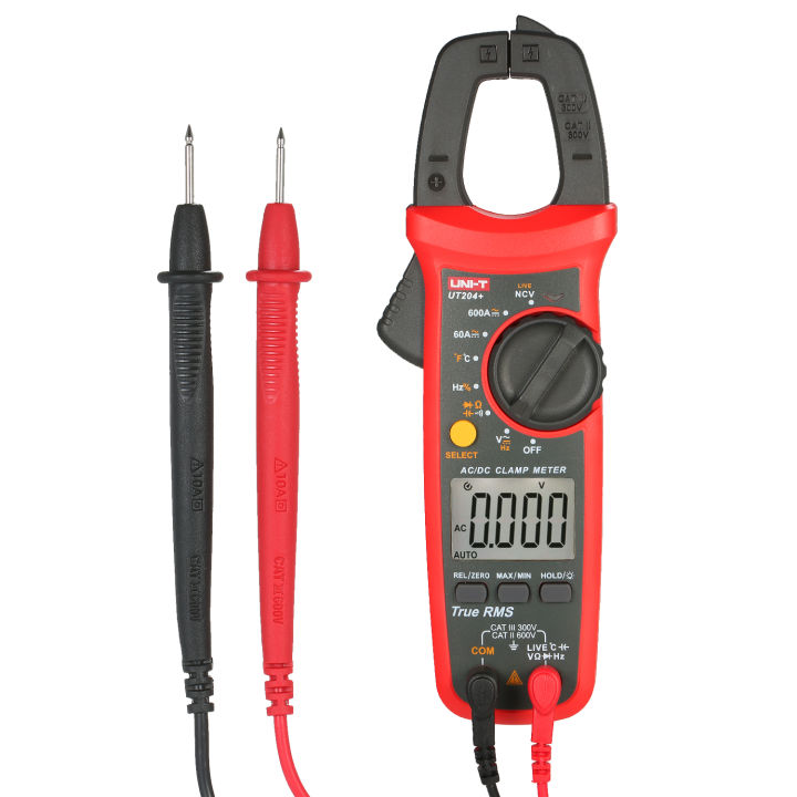KOGEEK%20UT204+%206000%20Counts%20Digital%20Clamp%20Meter%20True%20RMS%20Multimeter%20Clamp%20Ammeter%20Voltage%20Meter%20NCV%20Test%20Universal%20Meter%20Tester%20AC/DC%20Current%20Clamp%20Tester%20-%20Image%202