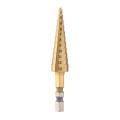 Wear Resistance Step Drill Bit Hole Cutter Hex Shank 3-13mm for Wood Metal. 