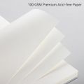 Papertree Spiral Sketch Notebook WHITE Cover White Blank Paper Wirebound. 